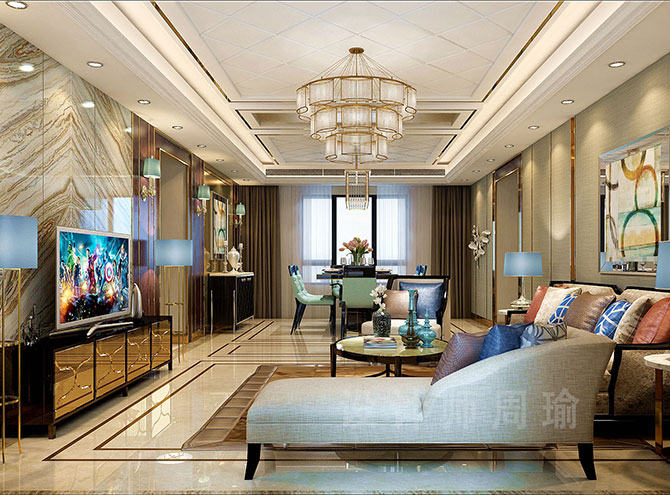 快用力日黄色视频世纪江尚三室两厅168平装修设计效果欣赏